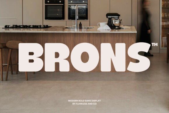 Brons Display Font for Crafters and Product Sellers