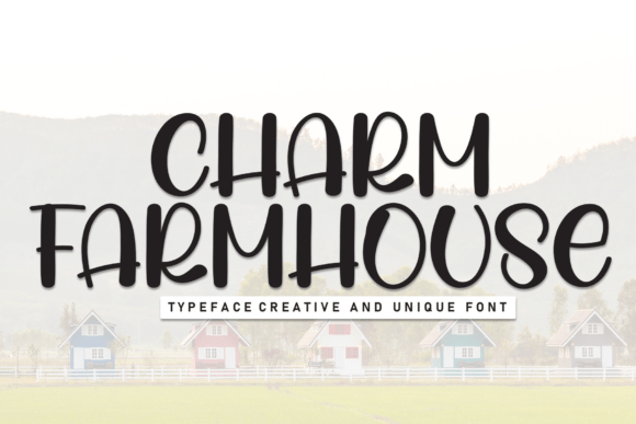 Charm Farmhouse Font for Handmade Labels and Cozy Rustic Designs