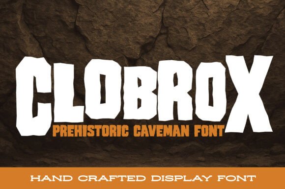 Clobrox: A Bold Display Font for Primitive Editorial Design