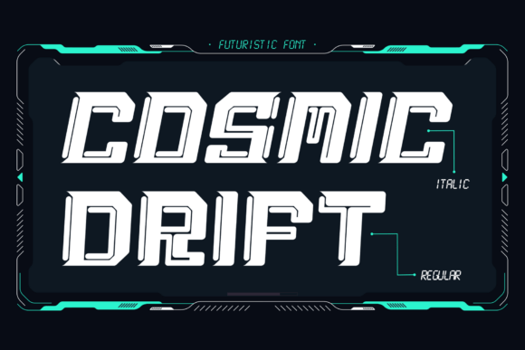 Cosmic Drift: A Futuristic Display Font for Digital Campaigns