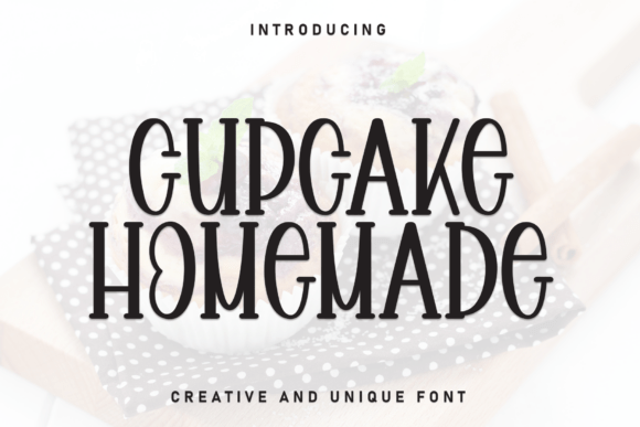 Cupcake Homemade Font