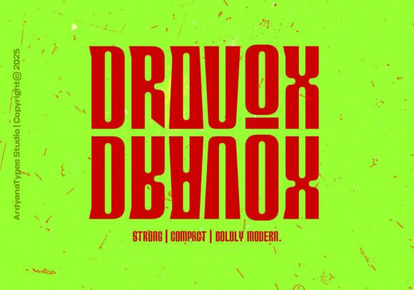 Dravox Font for Bold Web Design