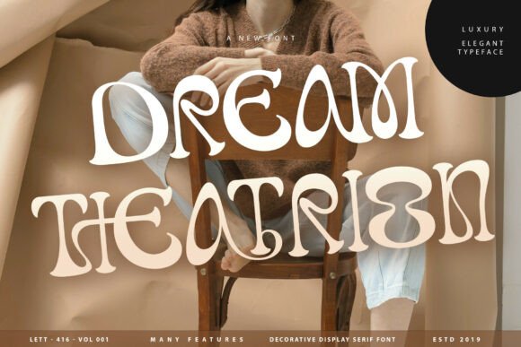 Dream Theatrion: A Groovy Display Serif for Modern Branding