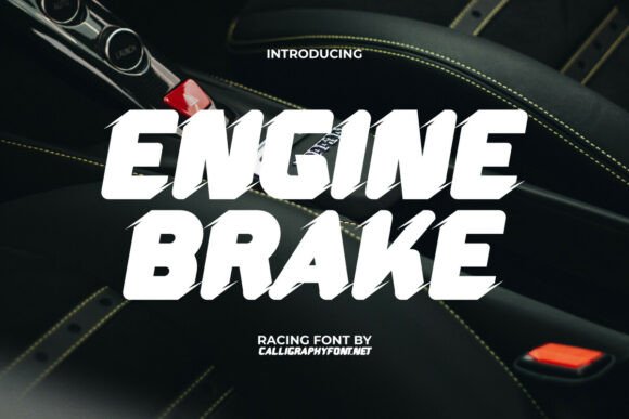 Engine Brake Font for Bold Branding