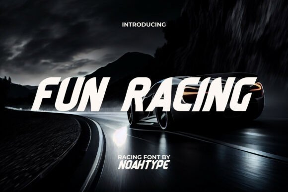 Fun Racing Display Font for High-Speed Campaigns