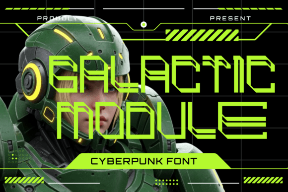 Galactic Module: Cyberpunk Display Font for Web Design Projects