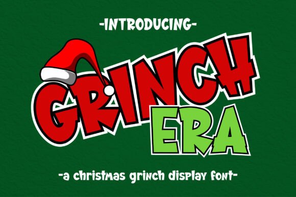 Grinch Era Display Font for Holiday Editorial Design and Branding