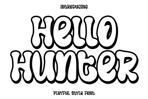 Hello Hunter Font for Creative Projects