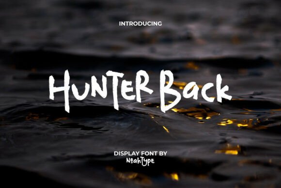 Hunter Back: A Brush Display Font for Editorial Design