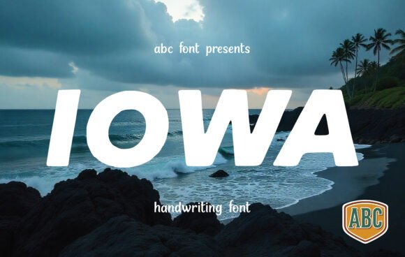 Iowa Handwritten Font for Editorial Design and Branding