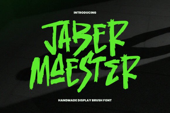 Jaber Maester: A Handmade Display Brush Font Built for Impact