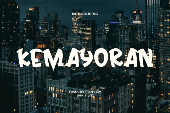 Kemayoran Font Brings Raw Street Energy to Café Branding