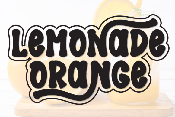 Lemonade Orange Font for Creative Brands