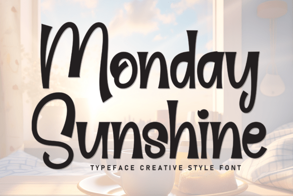 Monday Sunshine: A Neat Display Font for Handmade Crafts and Printables