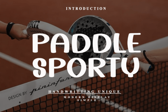 Paddle Sporty: A Chunky Display Font with Bold Energy
