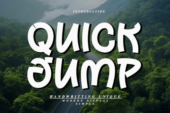 Quick Jump Font for Bold Branding