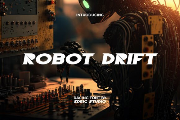 Robot Drift Font for Bold Web Design