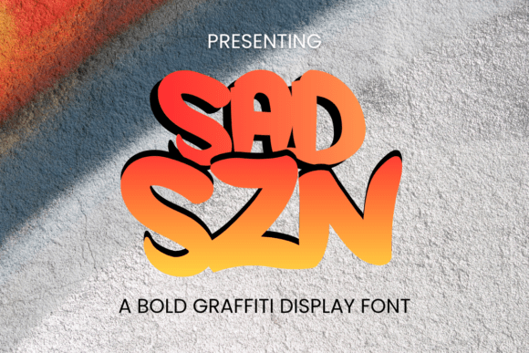 Sad Szn: A Bold Display Font for Creative Projects