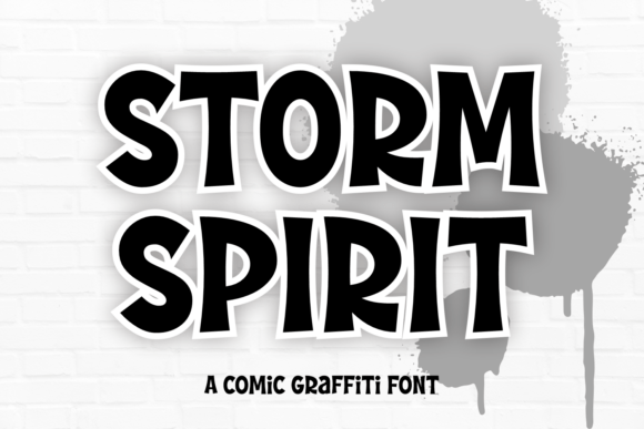 Storm Spirit: A Playful Graffiti Font for Crafters and Sellers