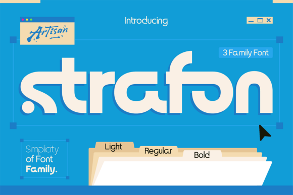 Strafon: A Clean Modern Display Sans Serif for Business Branding