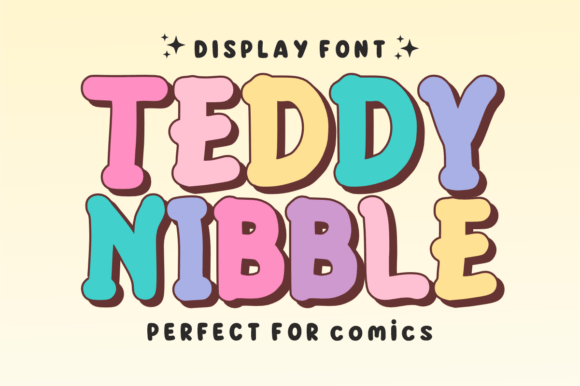 Teddy Nibble Display Font Review for Cozy Brand Design