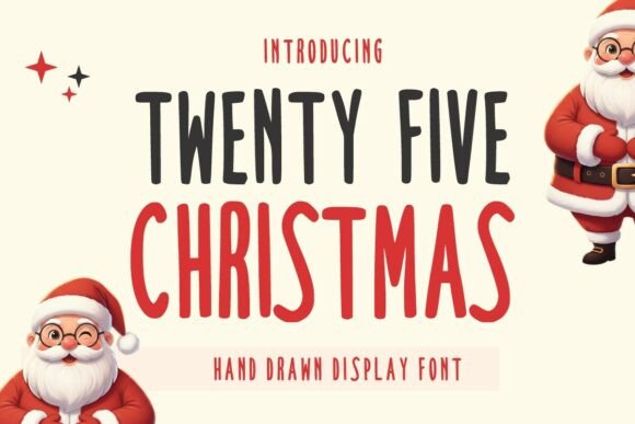 Twenty Five Christmas: A Festive Display Font for Holiday Branding
