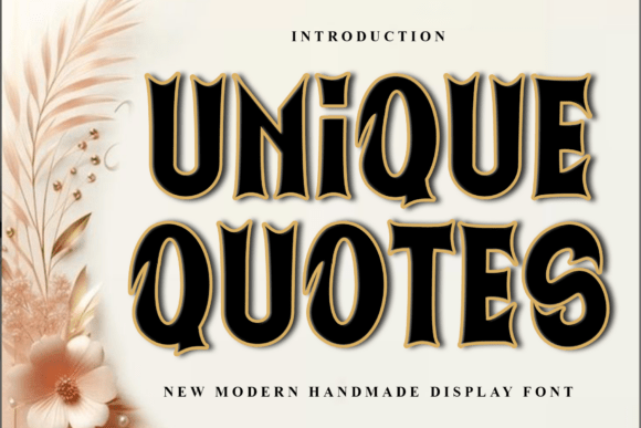 Unique Quotes Typeface for Festive Holiday Branding