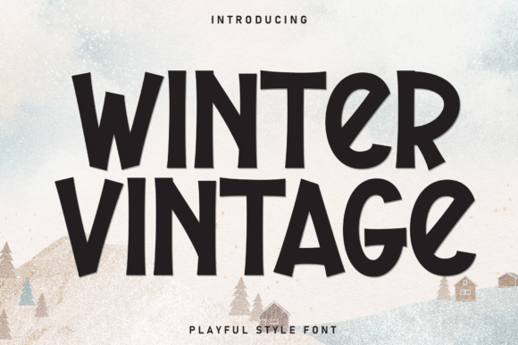 Winter Vintage: A Handwritten Display Font for Editorial Charm